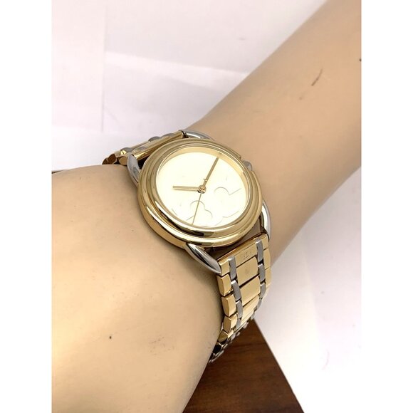 Tory Burch Women's Watch TBW7222 Miller Quartz Cream Dial Two Tone Steel 32mm - Picture 5 of 13